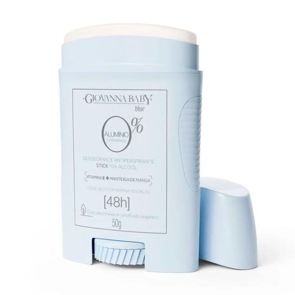 Imagem de Desodorante Giovanna Baby Blue 0% Alumínio Antiperspirante 48h Stick 50g