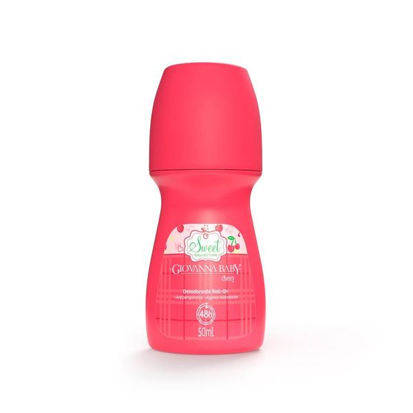 Imagem de Desodorante Giovanna Baby Sweet Collection Cherry Roll-on Antiperspirante 48h com 50ml