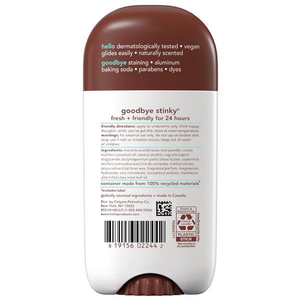 Imagem de Desodorante hello Sweet Coconut com manteiga de karité 75 ml para mulheres e homens