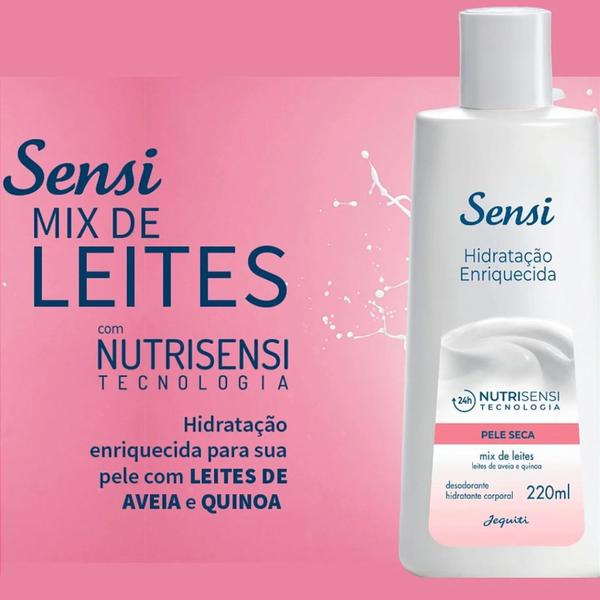 Imagem de Desodorante Hidratante Corporal Sensi Mix De Leites Jequiti 400 ml