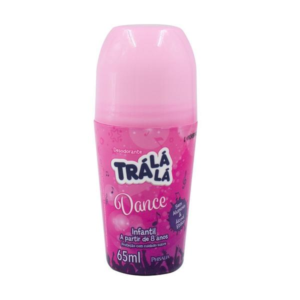 Imagem de Desodorante Infantil Roll On Suave Tra La La Dance Feminino Sem Álcool +8 anos 65ml (Kit com 12 Unidades)