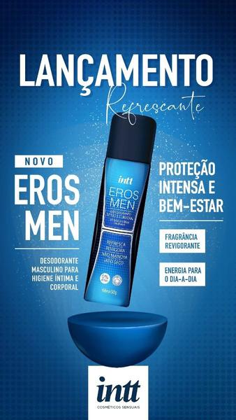 Imagem de Desodorante Íntimo e Corporal Masculino Eros Man 166ml 3 Uni