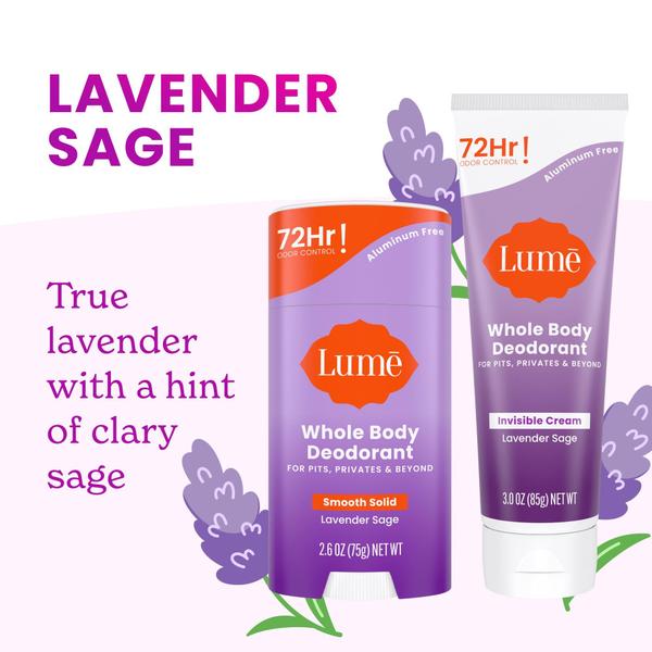 Imagem de Desodorante Lume Whole Body Invisible Cream/Solid 72h Lavender