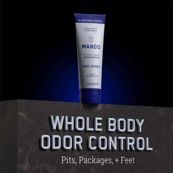 Imagem de Desodorante Mando Whole Body para homens 72h Odor Control 90mL x2