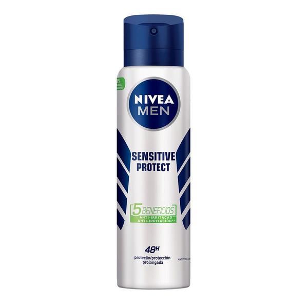 Imagem de Desodorante Masculino Aerosol NIVEA MEN - Sensitive Protect