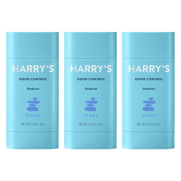 Imagem de Desodorante masculino Harry's para controle de odor, sem alumínio, pacote com 3 unidades