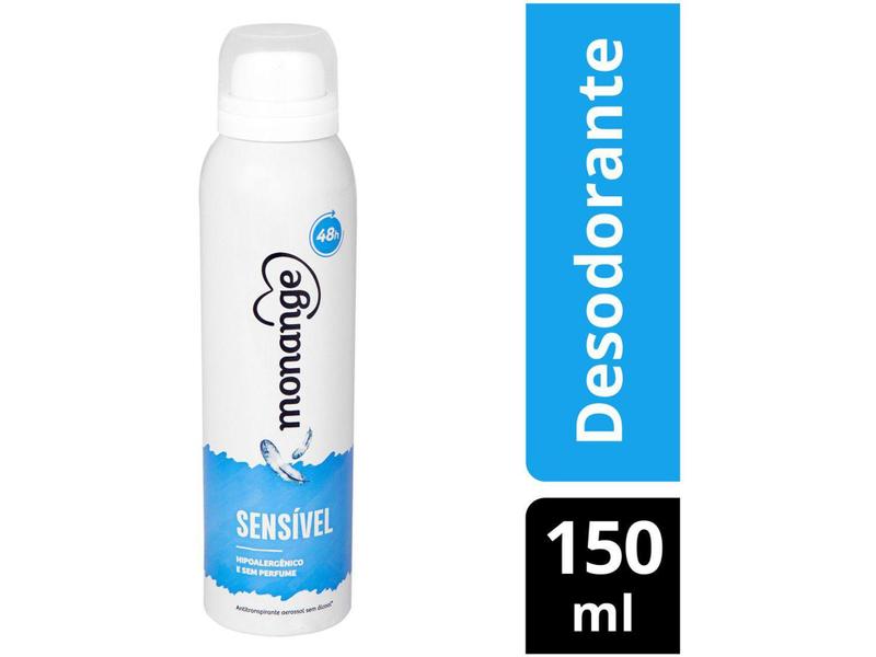 Imagem de Desodorante Monange Sensível Aerossol - Antitranspirante Feminino 150ml