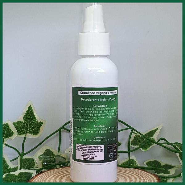 Imagem de Desodorante natural axilas - combate o odor - melaleuca, alecrim e chá verde - 120ml