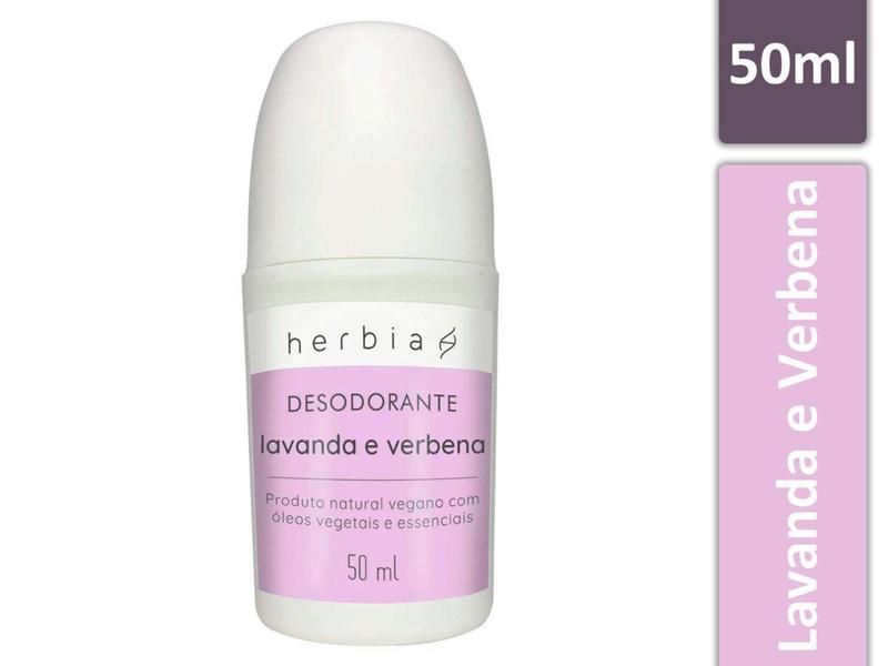 Imagem de Desodorante Natural Roll-on Vegano Lavanda Herbia 50ml