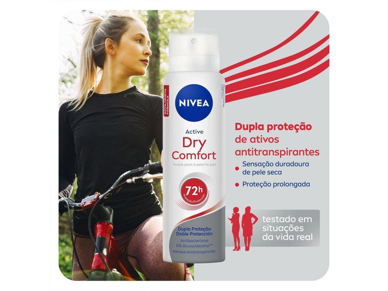 Imagem de Desodorante Nivea Dry Comfort Plus Aerossol - Antitranspirante Feminino 150ml