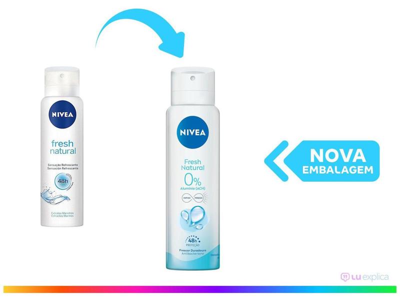 Imagem de Desodorante Nivea Fresh Natural Aerossol Feminino - 150ml