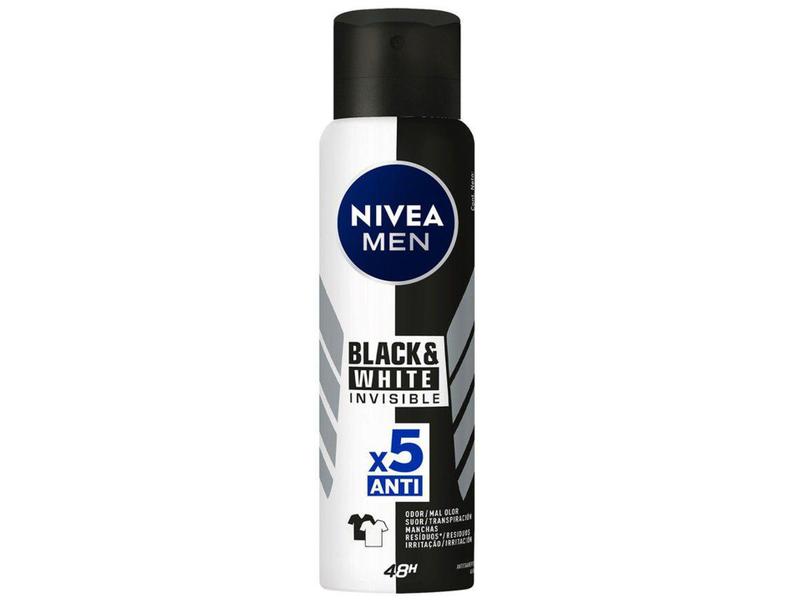 Imagem de Desodorante Nivea Invisible Black & White  - Aerossol Antitranspirante Masculino 150ml