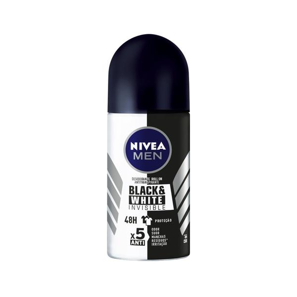 Imagem de Desodorante Nivea Invisible Black White Power Roll On 50ml