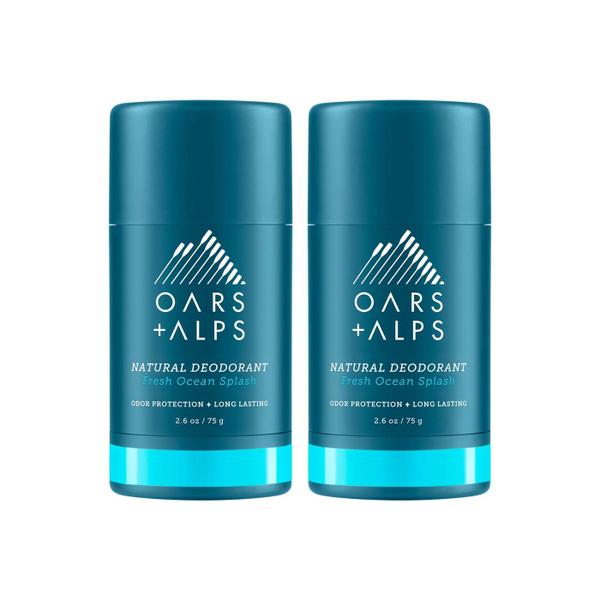 Imagem de Desodorante Oars + Alps, sem alumínio, 75 ml, Fresh Ocean Splash, pacote com 2