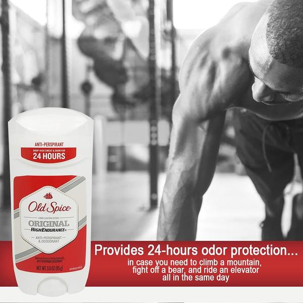 Imagem de Desodorante Old Spice High Endurance Original 90 ml (pacote com 3)