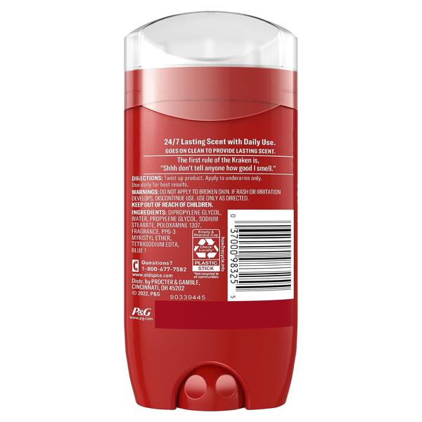 Imagem de Desodorante Old Spice Krakengard, sem alumínio, 90 ml para homens x3