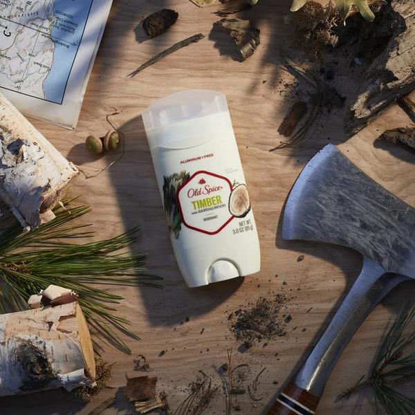 Imagem de Desodorante Old Spice Timber, livre de alumínio, 90 ml, pacote com 3