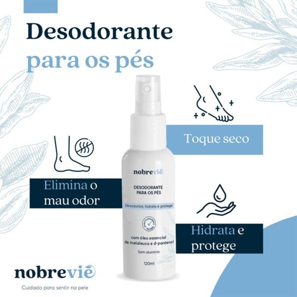 Imagem de Desodorante para os Pés com Óleo Essencial Nobrevie 120ml