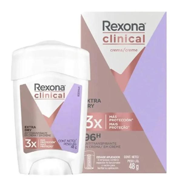 Imagem de Desodorante Rexona Clinical Creme Extra Dry 96h, 58g