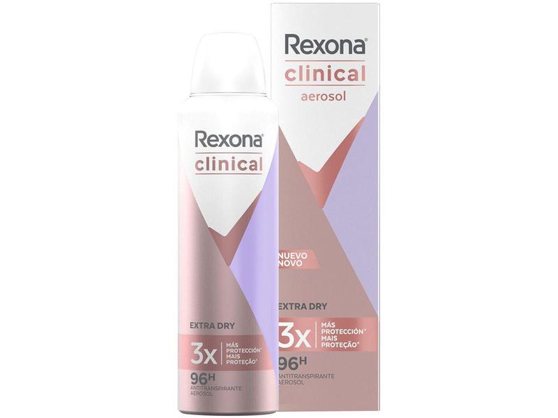 Imagem de Desodorante Rexona Clinical Extra Dry Aerossol - Antitranspirante Feminino 150ml