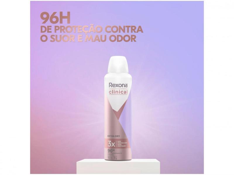 Imagem de Desodorante Rexona Clinical Extra Dry Aerossol - Antitranspirante Feminino 150ml