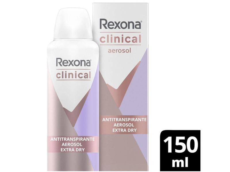 Imagem de Desodorante Rexona Clinical Extra Dry Aerossol - Antitranspirante Feminino 150ml