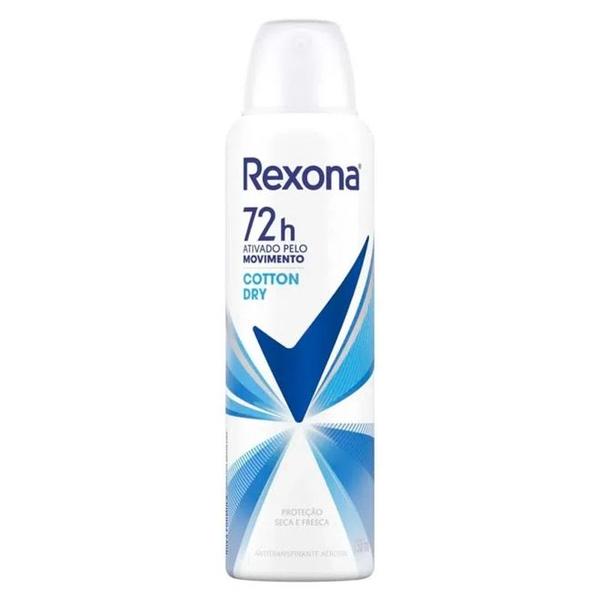 Imagem de Desodorante Rexona Cotton Dry Feminino 72h Aerossol Antitranspirante - 150ml