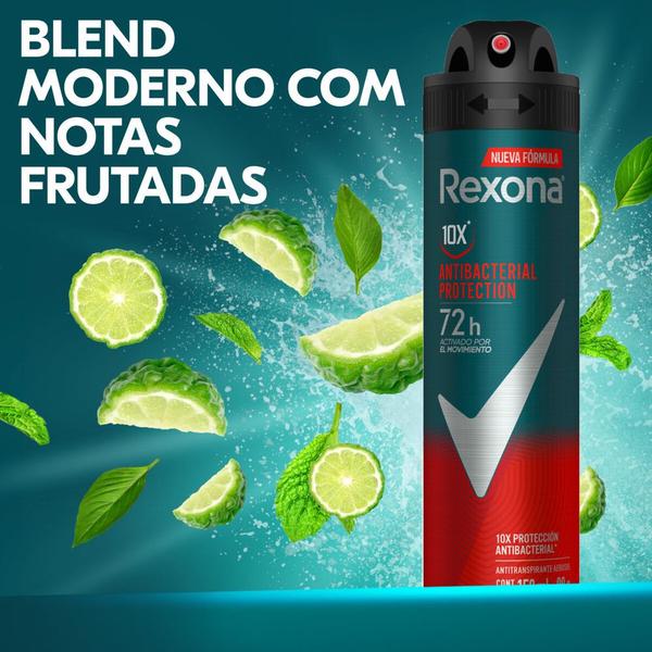 Imagem de Desodorante Rexona Masculino Antibacterial 150ml