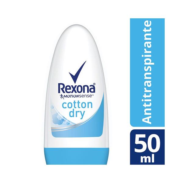 Imagem de Desodorante rexona roll on cotton feminino 50g