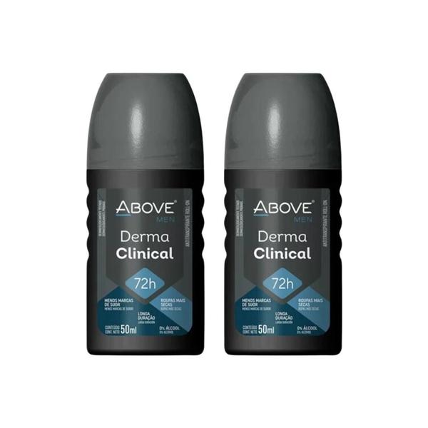 Imagem de Desodorante Roll-On Above Men Dermaclin 50Ml - Kit C/2Un