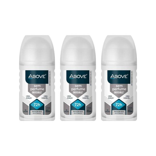 Imagem de Desodorante Roll-on Above Sem Perfume 50ml - Kit C/3un