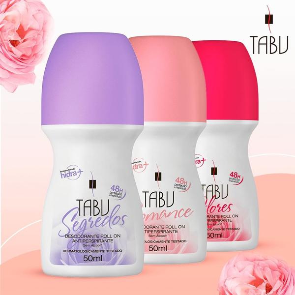 Imagem de Desodorante Roll-On Antitranspirante Tabu Segredos 50Ml