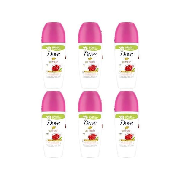 Imagem de Desodorante Roll-On Dove 50Ml Fem Go Fresh Roma - Kit C/6Un