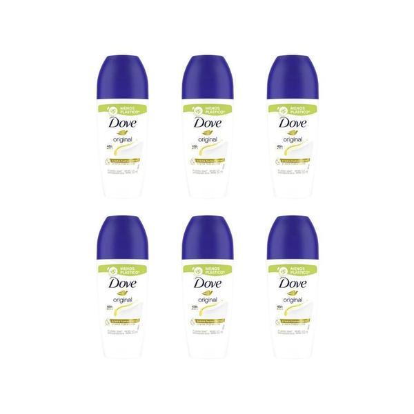 Imagem de Desodorante Roll-On Dove 50Ml Fem  - Kit C/6Un