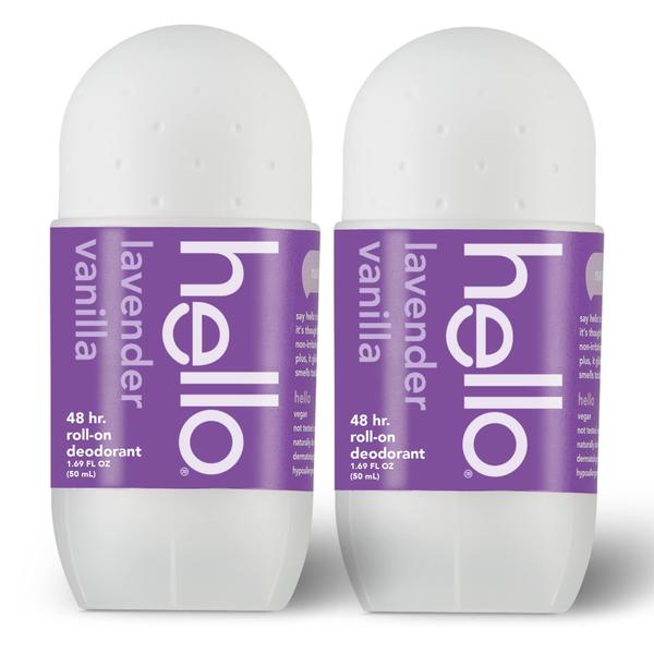 Imagem de Desodorante Roll On hello Lavender Vanilla 50mL 48h, pacote com 2 unidades