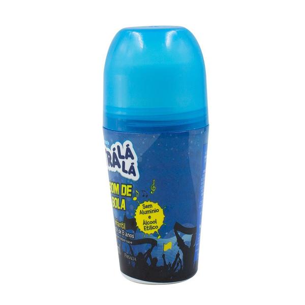 Imagem de Desodorante Roll On Infantil Suave Tra La La Bom de Bola Masculino Sem Álcool +8 anos 65ml (Kit com 2 Unidades)