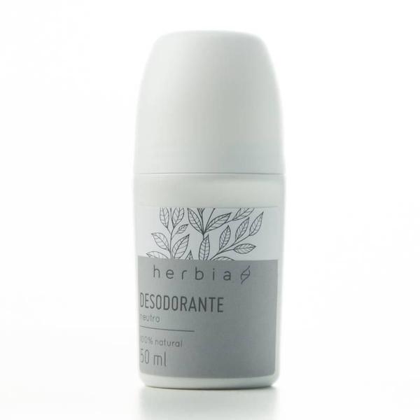 Imagem de Desodorante Roll-On Neutro Herbia 50Ml Natural Vegano