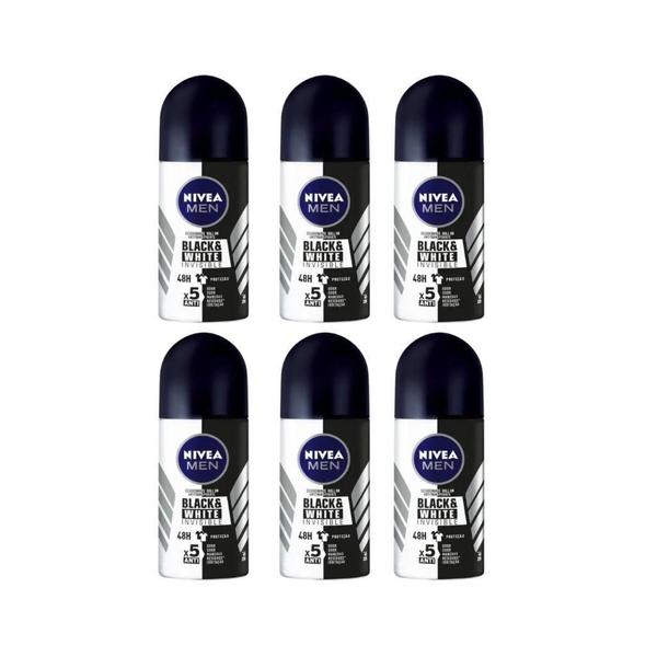 Imagem de Desodorante Roll-On Nivea 50Ml Masc Invisible Power - Kit6Un