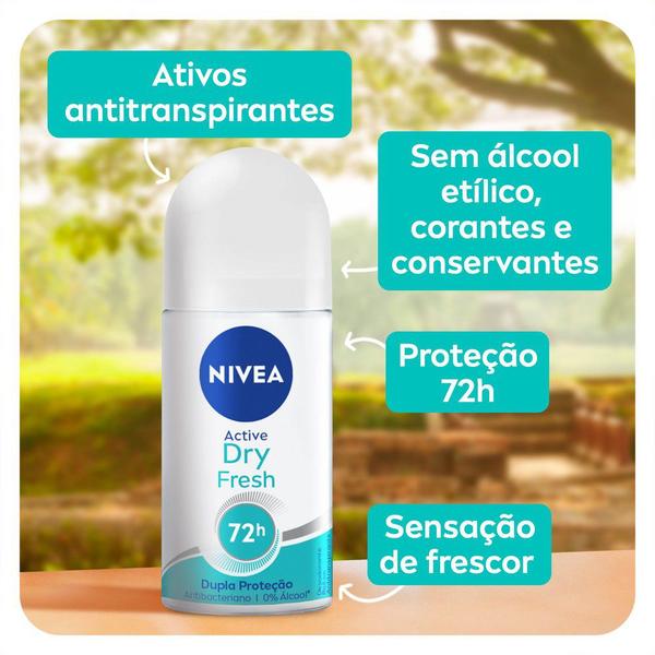 Imagem de Desodorante Roll On Nivea Dry Fresh Feminino 50ml