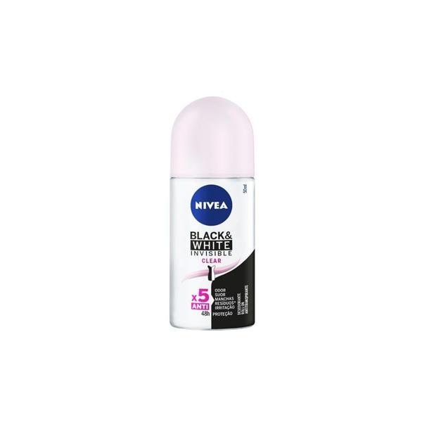 Imagem de Desodorante Roll On Nivea Fem Invisible Black e White 50ml