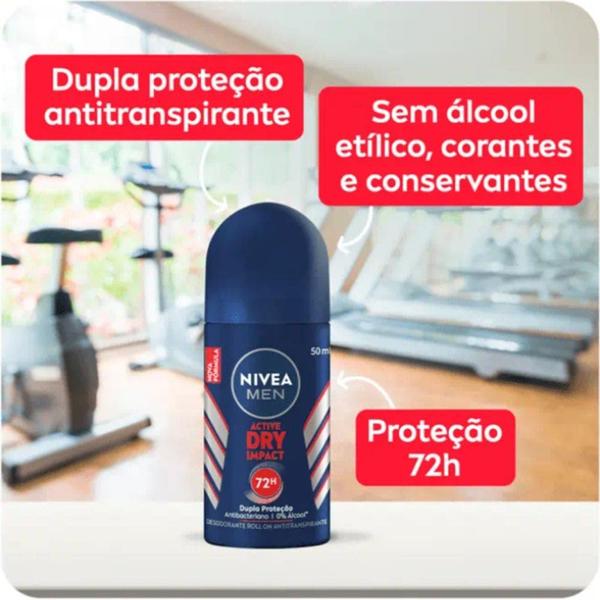 Imagem de Desodorante Roll On Nívea Men Dry Impact 50 ml