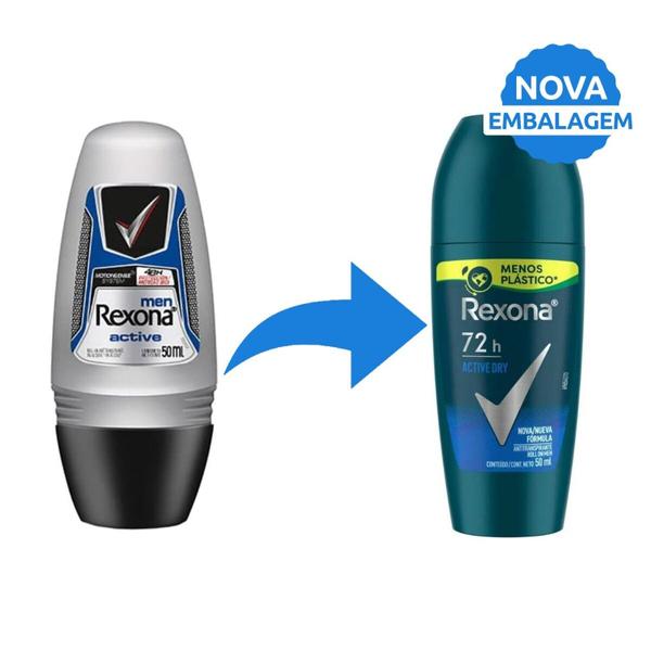 Imagem de Desodorante Roll On Rexona Men Active 50ml