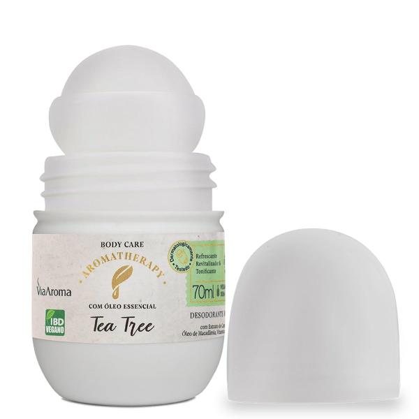 Imagem de Desodorante Roll-on Vegano Tea Tree e Alecrim Via Aroma - 70ml