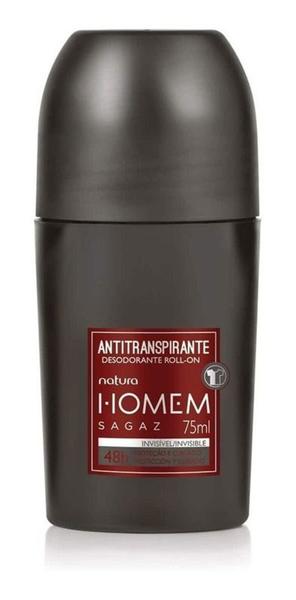 Imagem de Desodorante Rollon Natura Homem Sagaz Antitranspirante 48h Invisível 75ml Anti Manchas