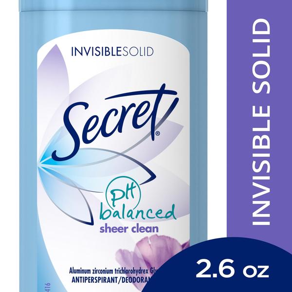 Imagem de Desodorante secret bastão ph balanced sheer clean 73g