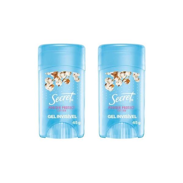 Imagem de Desodorante Secret Clear Gel Cotton 45G - Kit Com 2Un