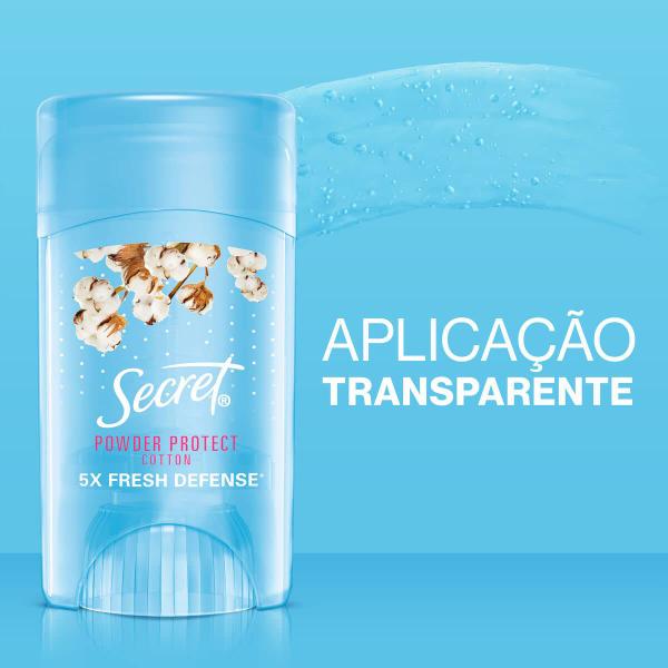 Imagem de Desodorante Secret Powder Protect Cotton Gel Invisível 45g