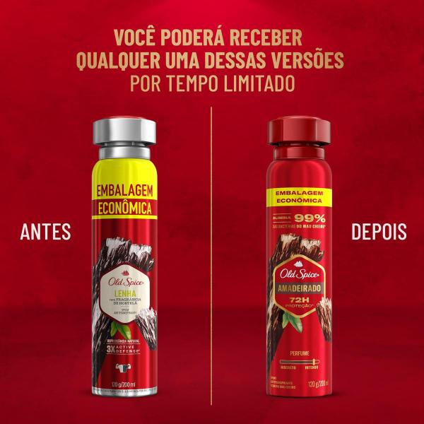 Imagem de Desodorante Spray Antitranspirante Old Spice Lenha 124g