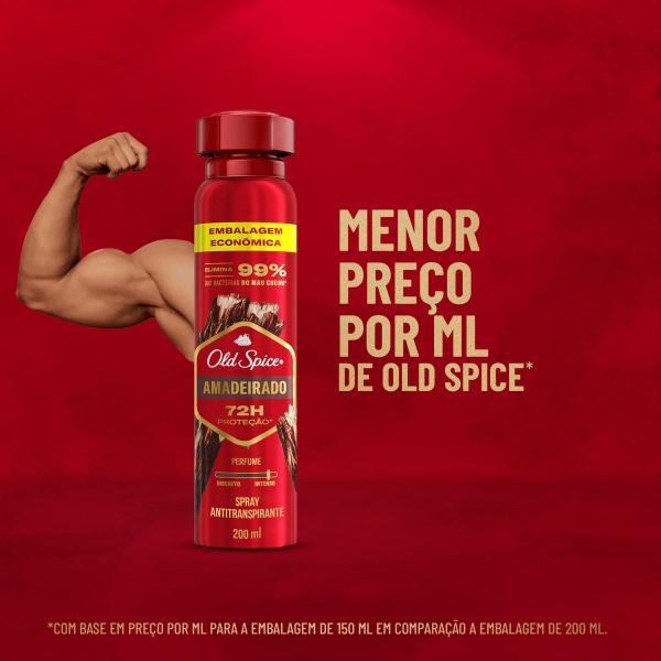 Imagem de Desodorante Spray Antitranspirante Old Spice Lenha 124g