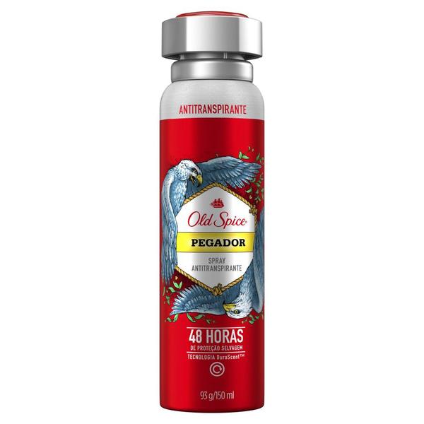 Desodorante spray antitranspirante old spice pegador 150ml - P&G Imagem de Desodorante spray antitranspirante old spice pegador 150ml